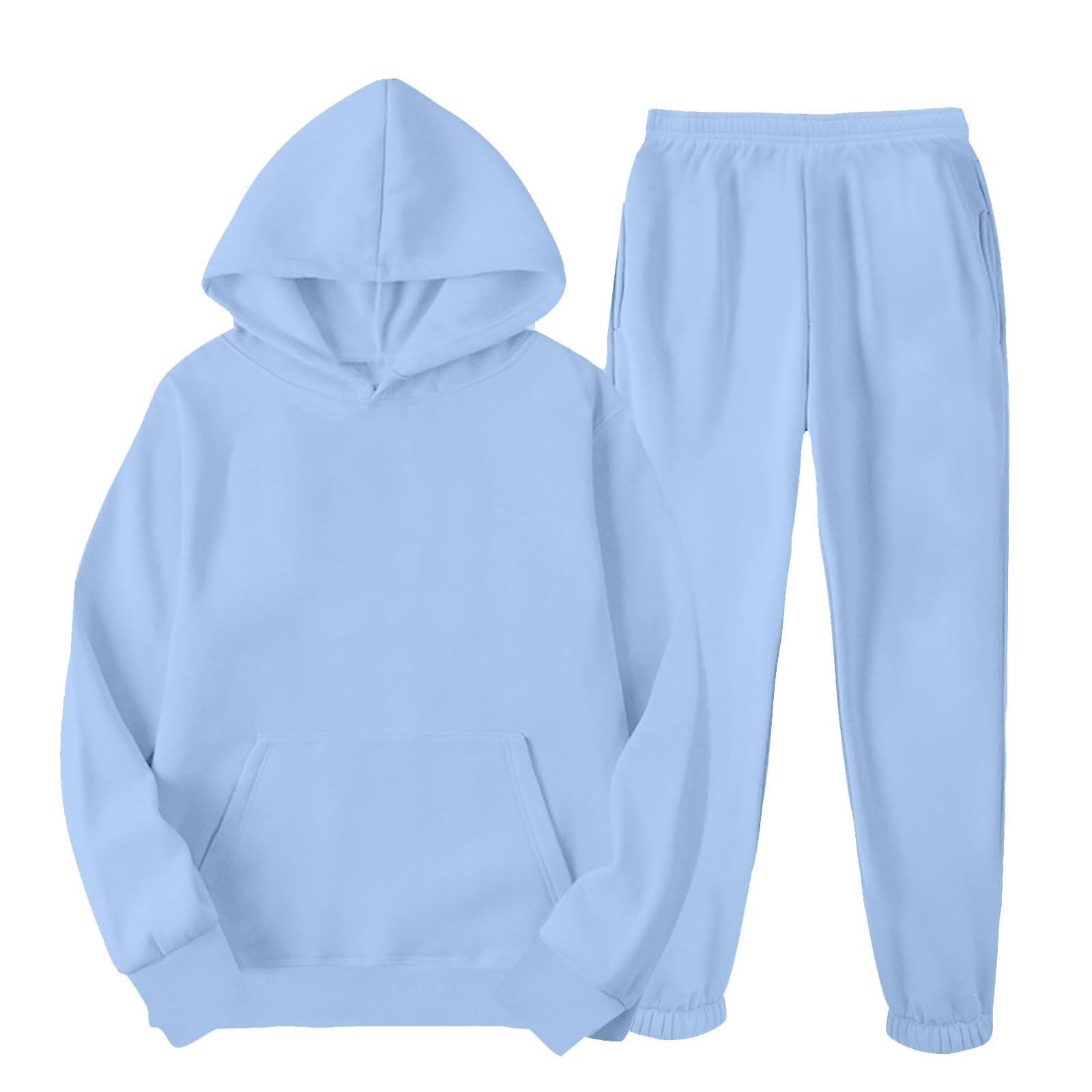 Women's 2-Piece Lounge Set - Oversized Hoodie & Baggy Sweatpants with Pockets | Cozy Fall Outfit for Home, Workout & Casual Wear