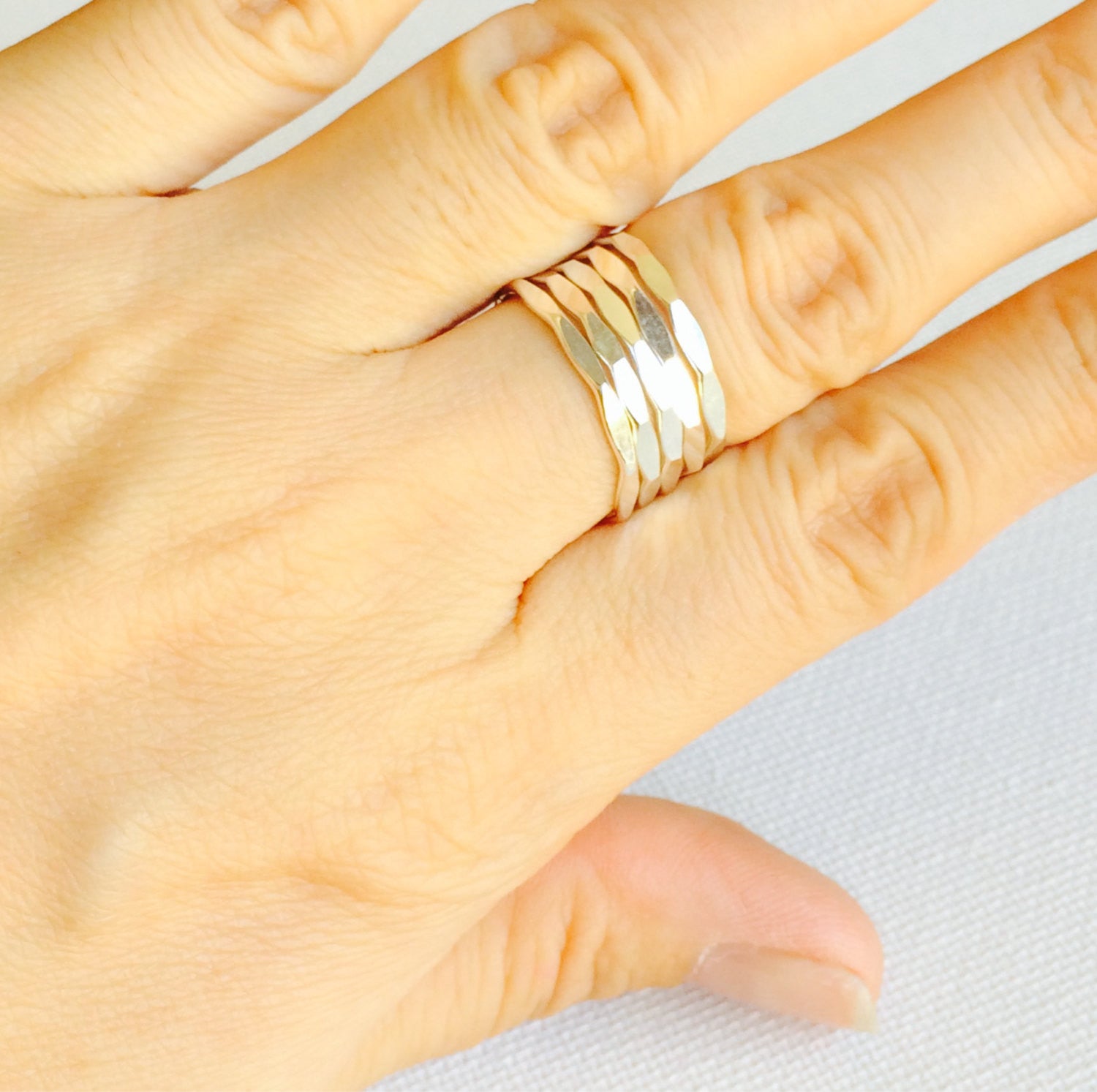 Clara Ring Set - 5 Piece Stackable Rings for Women, Elegant and Dainty Jewelry Gift (R125) | Perfect for Everyday Wear, Parties, and Special Occasions