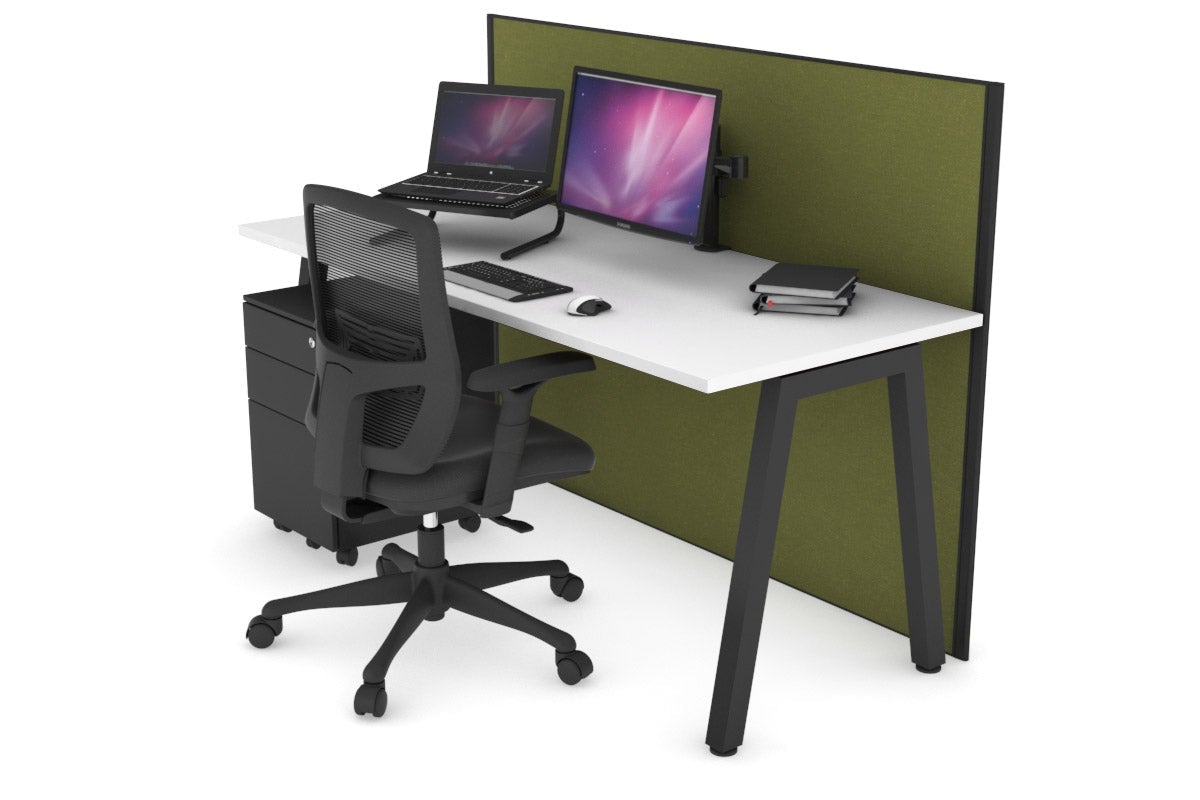 Horizon Quadro A Legs Office Desk - 1600L x 700W Modern Workstation for Home & Office - Perfect for Remote Work, Study & Professional Workspaces