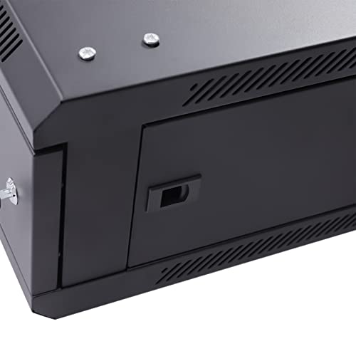 4U Wall Mount Rack Mount PDU Power Strip - Network Server Cabinet Data Center Equipment for Computer Electronics & Patch Panel - Ideal for Home Office, IT Closets & Data Centers