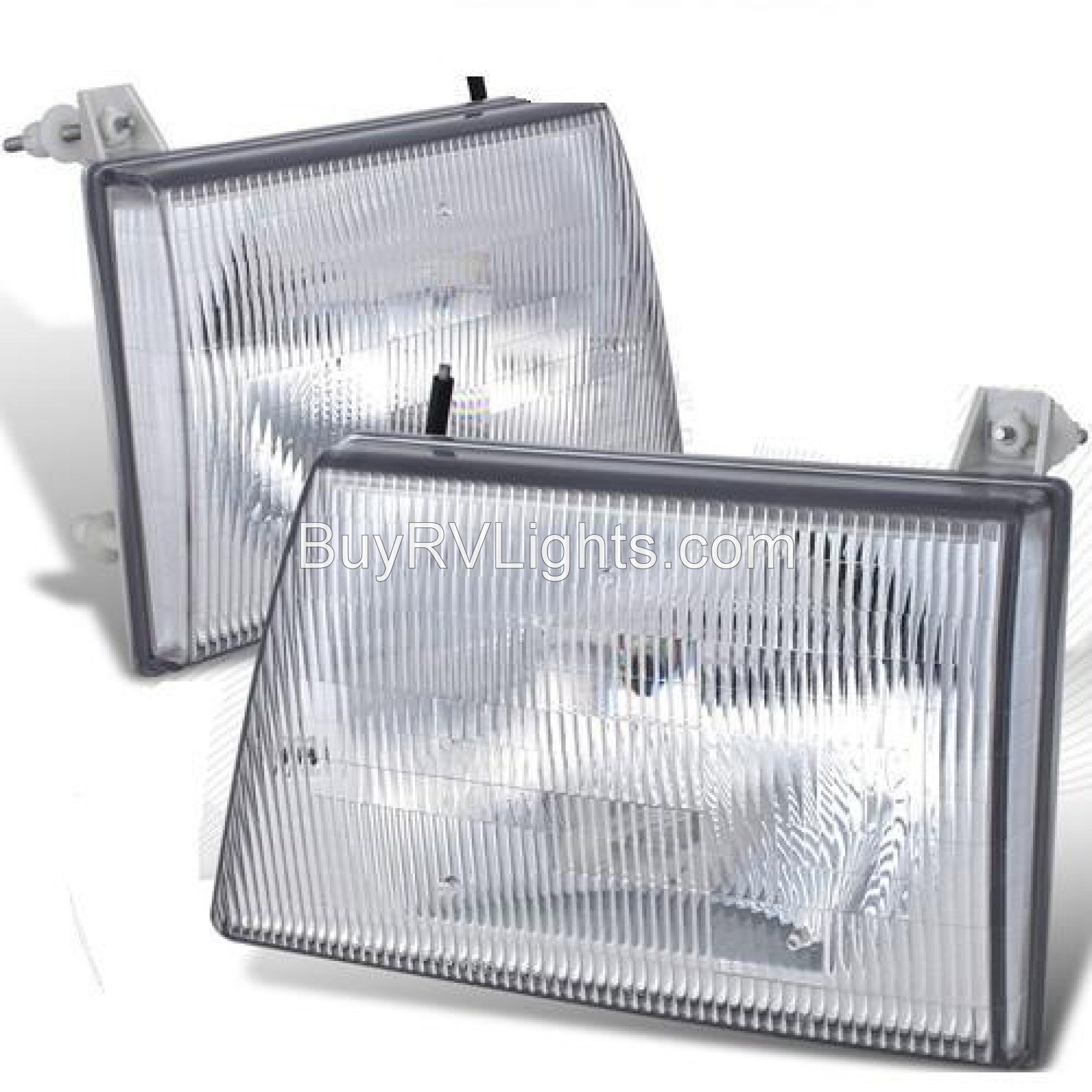 2000-2004 Holiday Rambler Ambassador RV Motorhome Replacement Headlights & Turn Signal Lights - 4 Piece Set (Left & Right) - Perfect for Road Trips & Camping Adventures