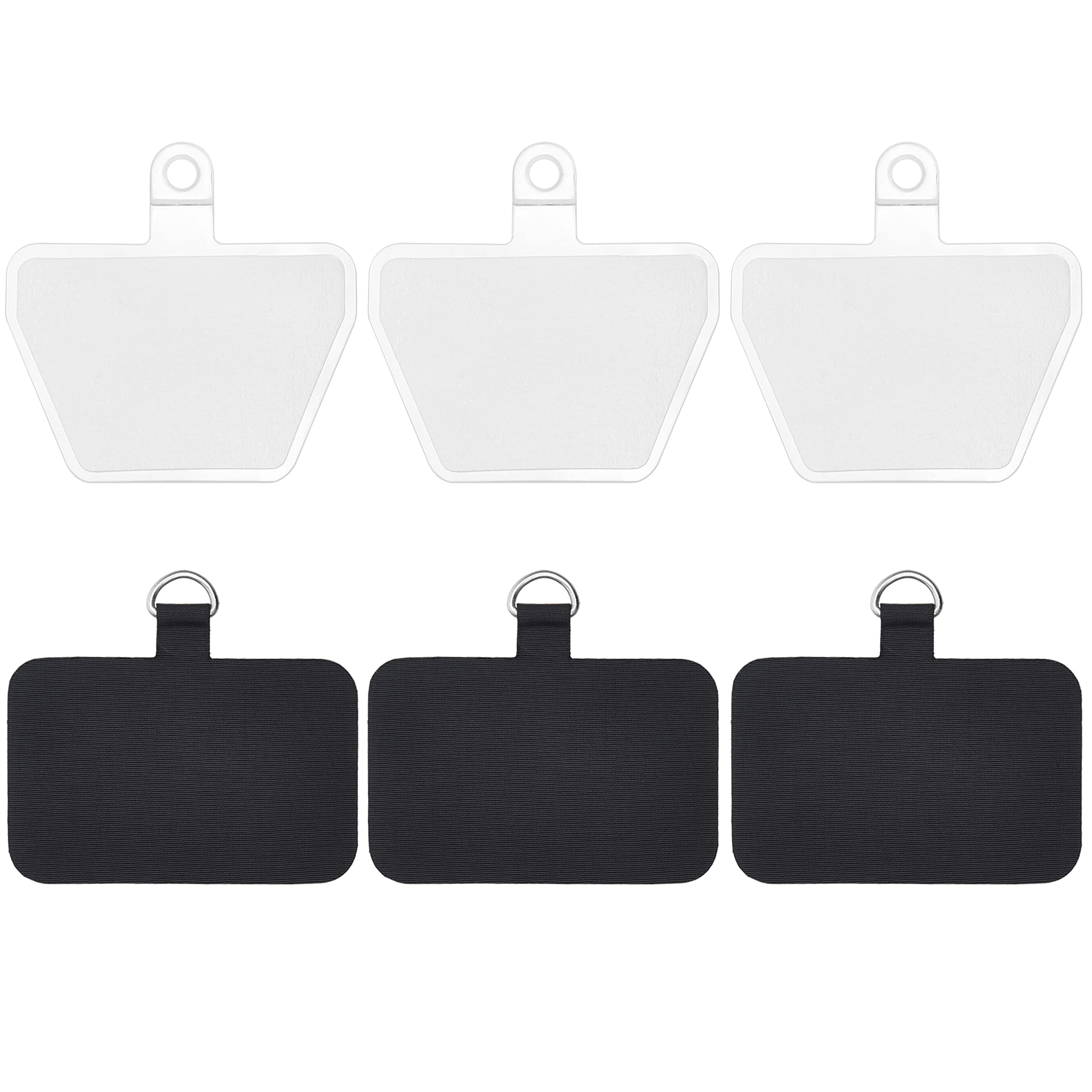 Universal Eco-Fused Phone Tether Tabs - 6 Pads for Full Coverage Cases - Secure Your Phone for Outdoor Activities