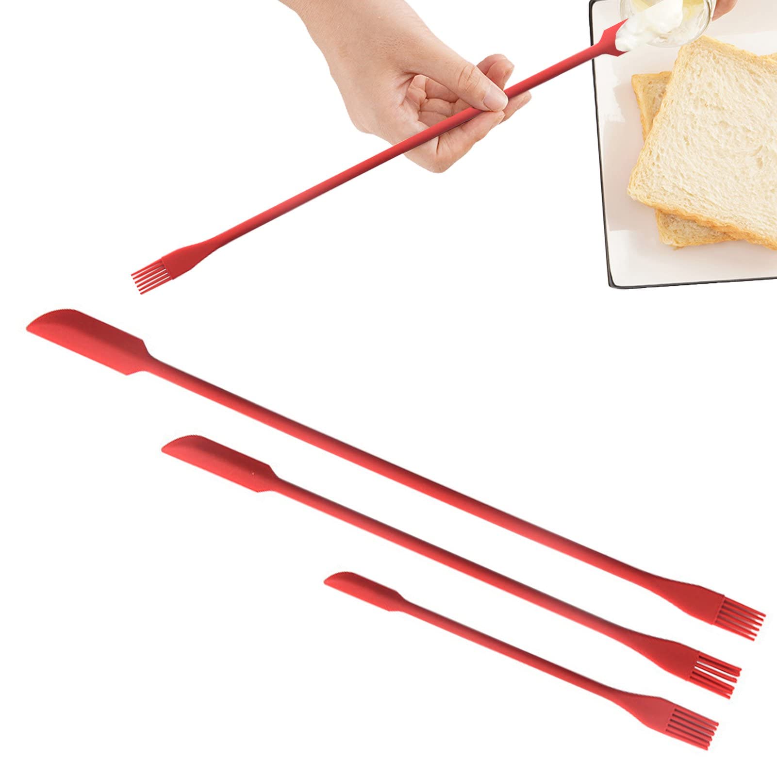 Onprix Mini Silicone Scraper Set - Reusable Tiny Rubber Spoon Scooper Tool for Cosmetics & Beauty Products | Perfect for Getting the Last Drop from Jars, Bottles & Tubes | Ideal for Makeup, Skincare & Haircare Applications