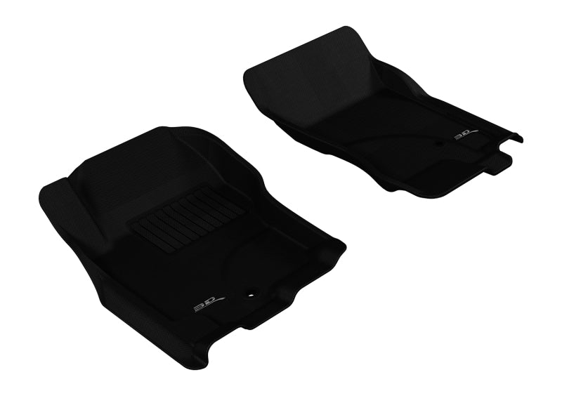 3D MAXpider Kagu Custom Fit Floor Mats for 2005-2015 Nissan Pathfinder & Xterra - 1st Row, All-Weather Protection, Black Car Mats for SUV Interior Accessories | Perfect for Road Trips, Family Travel & Off-Road Adventures