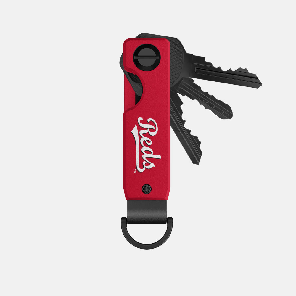Ridge KeyCase for Cincinnati Reds - Durable Slim RFID Blocking Wallet with Key Holder - Perfect for Baseball Fans, Travel & Everyday Use