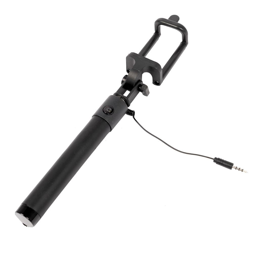 Black Extendable 2x Selfie Stick for iPhone & Android - Portable Phone Tripod with Bluetooth Remote - Perfect for Travel, Vlogging & Group Photos (Bestie Bundle)