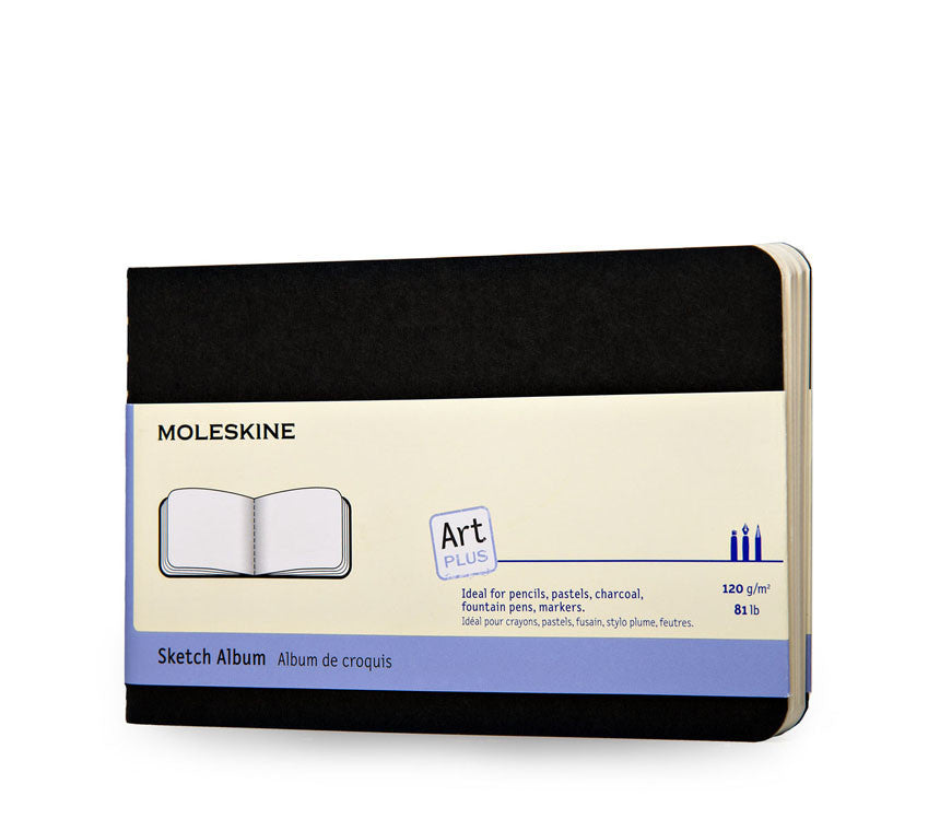 Premium Moleskine Sketch Album - Soft Cover Artist Sketchbook for Drawing, Painting & Doodling - Perfect for Travel, Studio & Art Classes