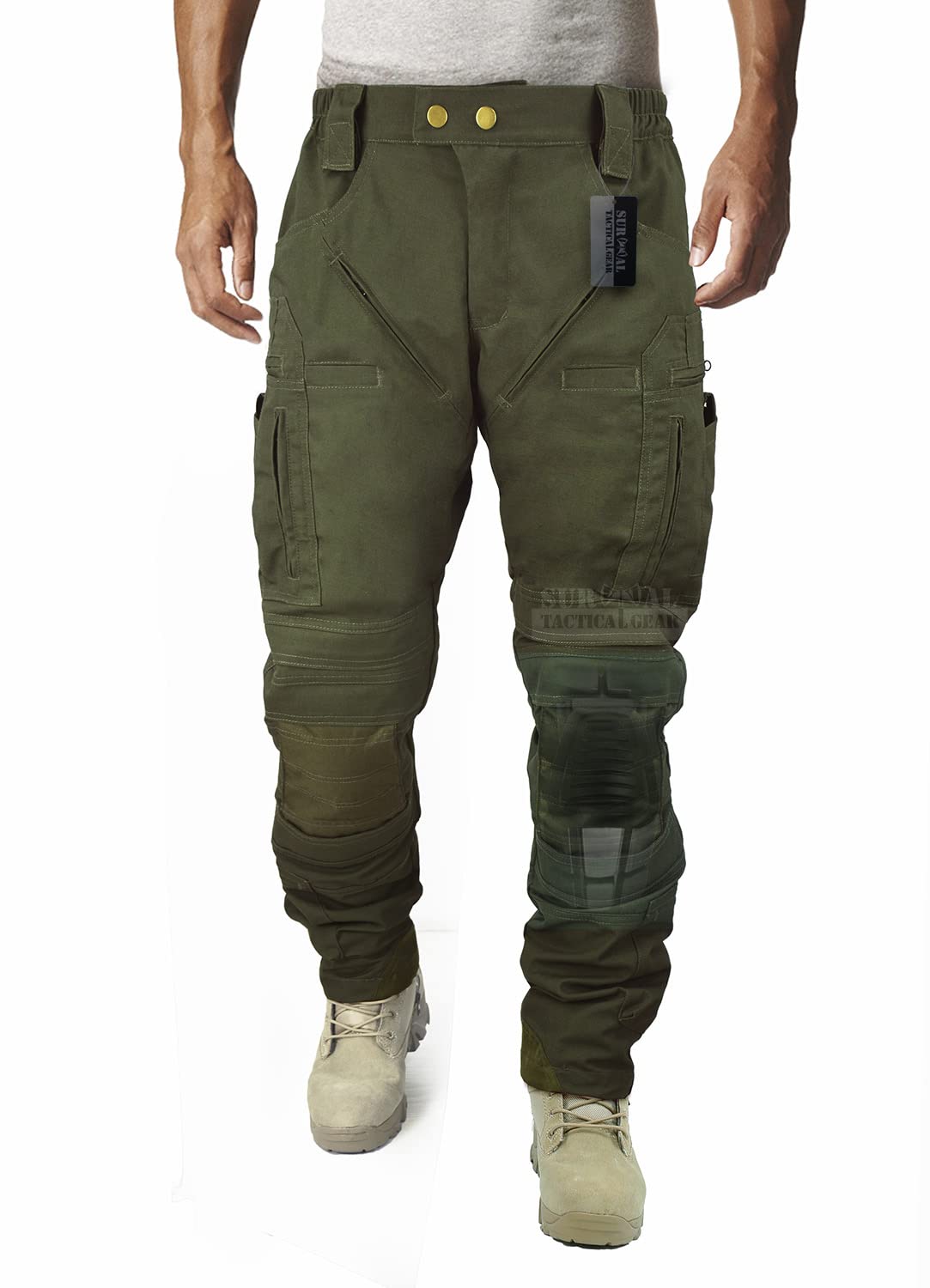 Tactical Pants for Men - Airsoft & Survival Gear with Knee Protection & Airflow System | Outdoor, Hunting & Wargame Use