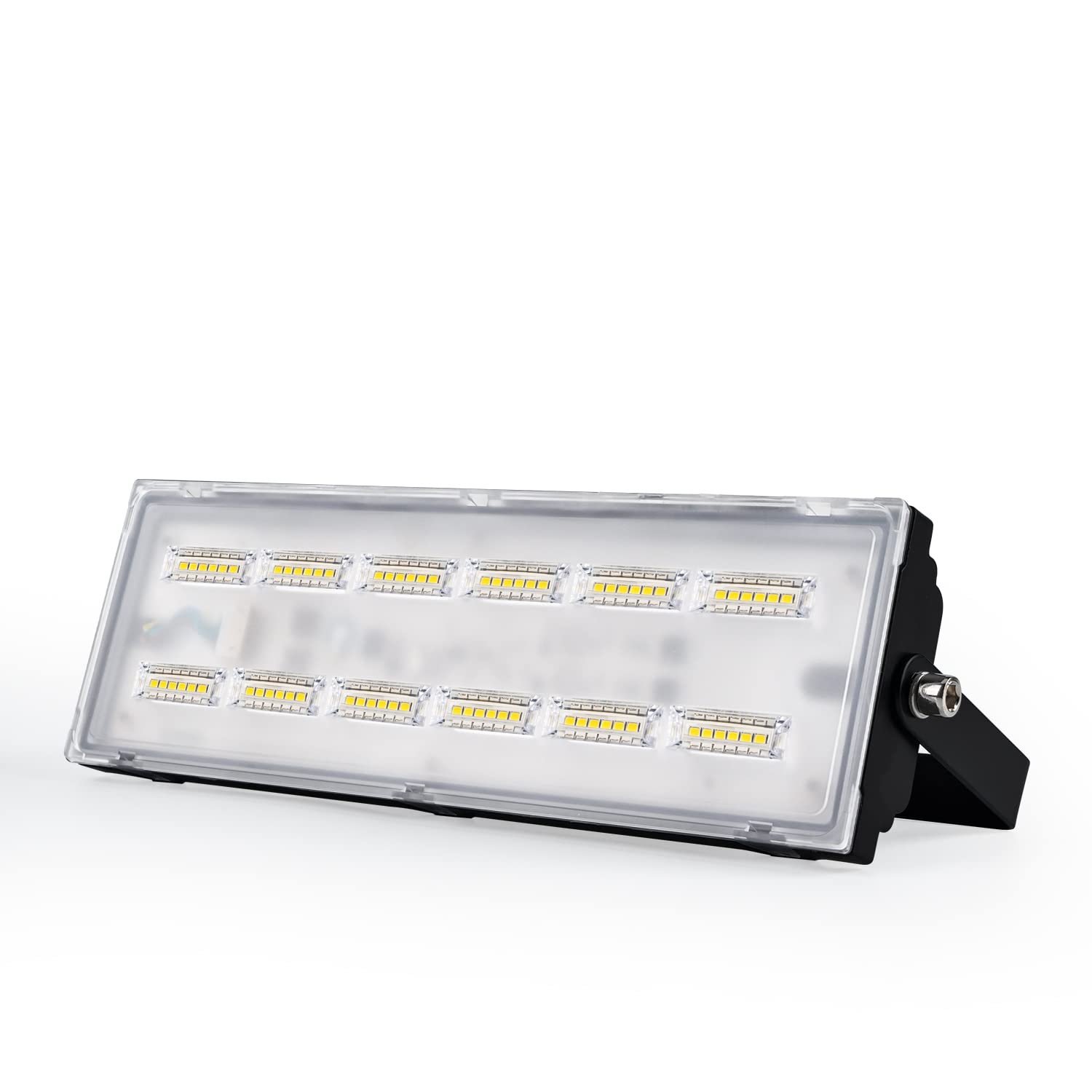 100W LED Flood Light Outdoor, 11160lm 6000K Daylight White Super Bright Security Light - IP66 Waterproof, CREE LED Chips, Adjustable Heads - Perfect for Garden, Street, Parking Lot, Backyard, Warehouse & Construction Site Lighting
