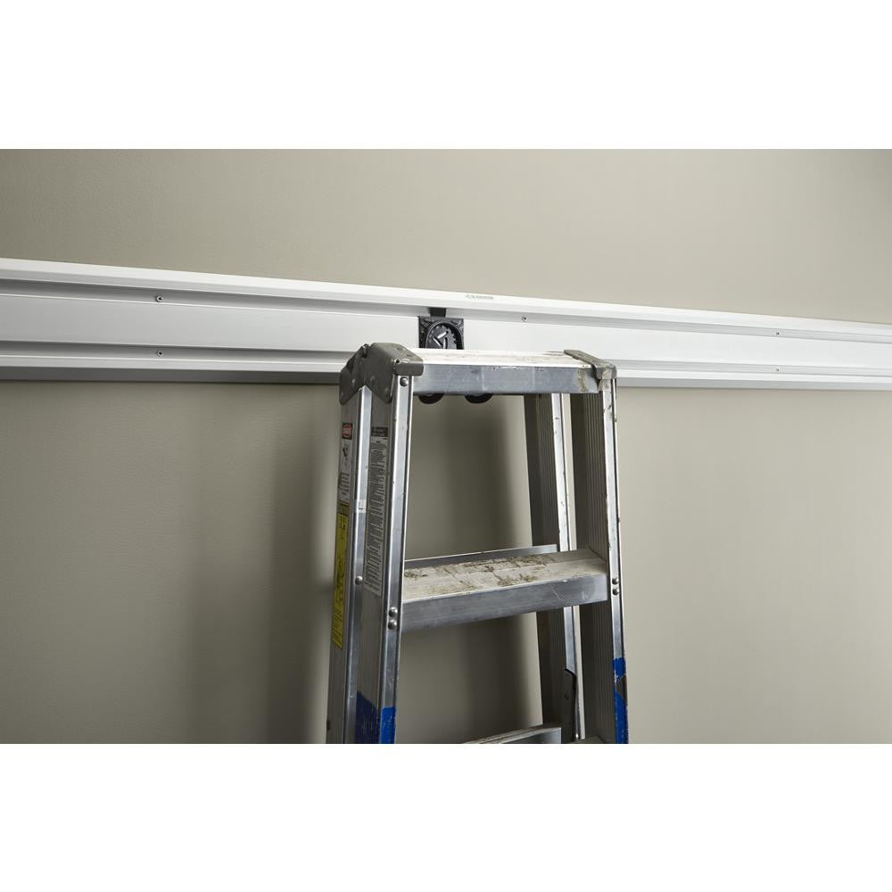 4' Wide Geartrack® Channels (2 Pack) - Light Gray Wall Organizer for Garage, Workshop & Home Storage - Heavy Duty Wall Mount Accessories for Tools & Equipment