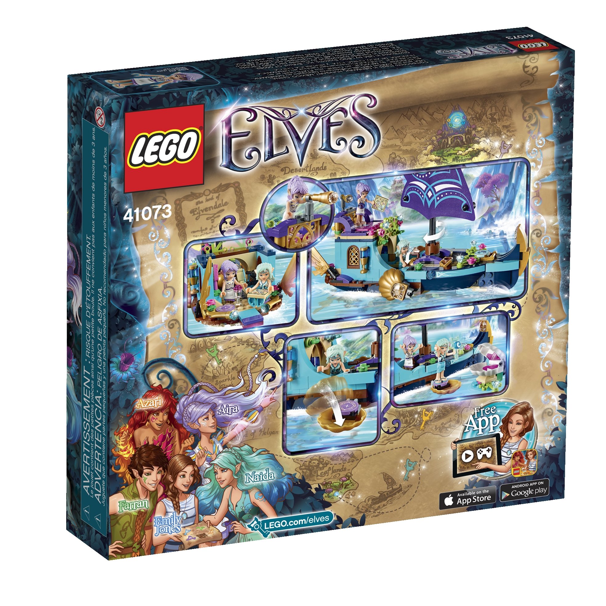 LEGO Elves Naida's Epic Adventure Ship 41073 - Fantasy Building Blocks Set for Kids, Creative Play & Collectible Toy - Perfect for Birthday Gifts & Imaginative Storytelling