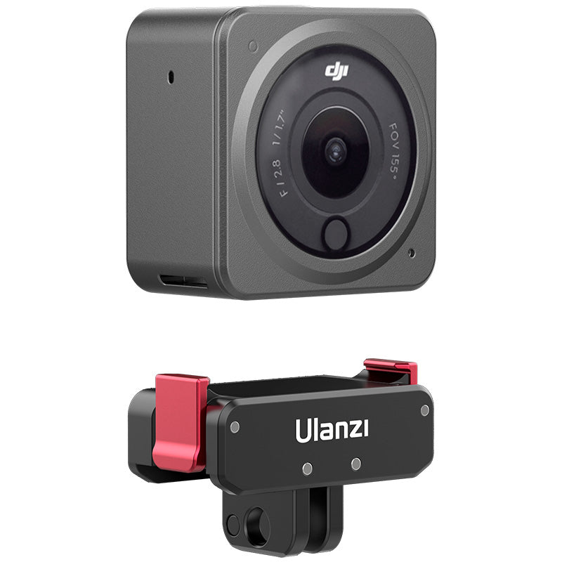 Ulanzi OA 11 Dual Interface Folding Base Mount for DJI Action 2/3/4 (2843A) - Compatible with DJI Action Cameras, Perfect for Vlogging, Travel & Outdoor Adventures