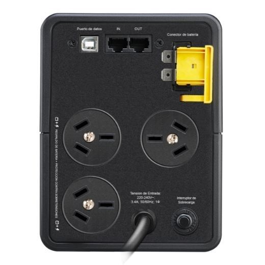 APC Back-UPS BX Series 750VA 410W Line Interactive UPS with AVR, 230V, 3 Outlets - Reliable Power Backup for Home Office, Computers & Electronics