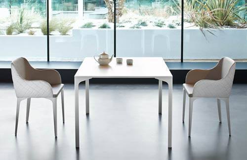 Midj Armando Modern Dining Table - Solid Wood Kitchen Table for 6 - Perfect for Family Dinners & Entertaining Guests