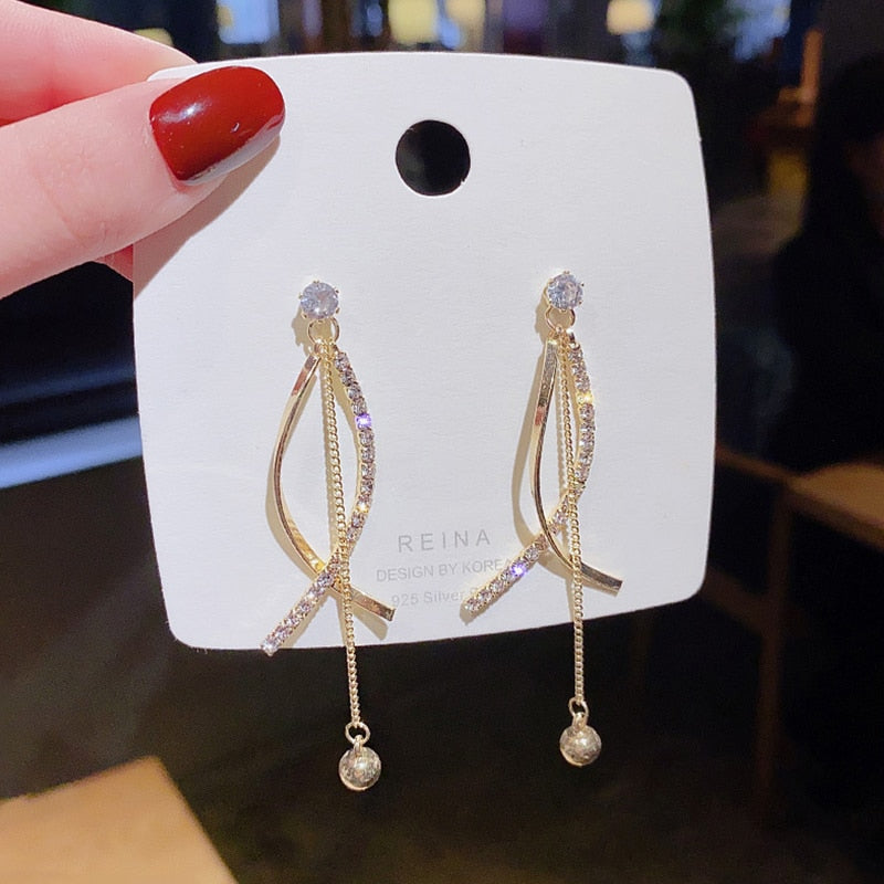Elegant Women's Long Pearl Tassel Drop Earrings - Perfect for Weddings, Parties & Special Occasions