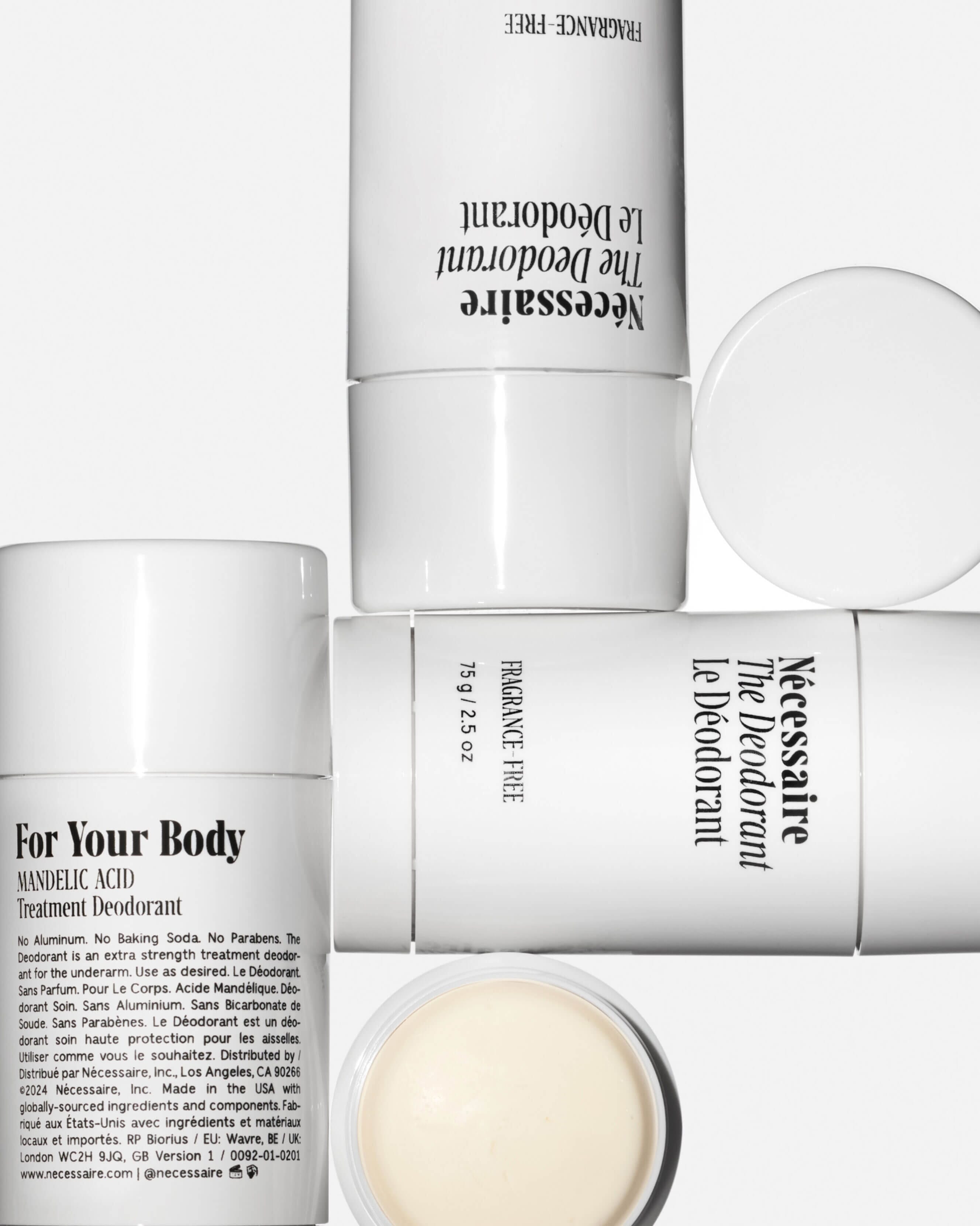 Natural Fragrance-Free Deodorant for Women & Men - Aluminum-Free, Long-Lasting Protection for Sensitive Skin - Perfect for Gym, Work & Daily Use