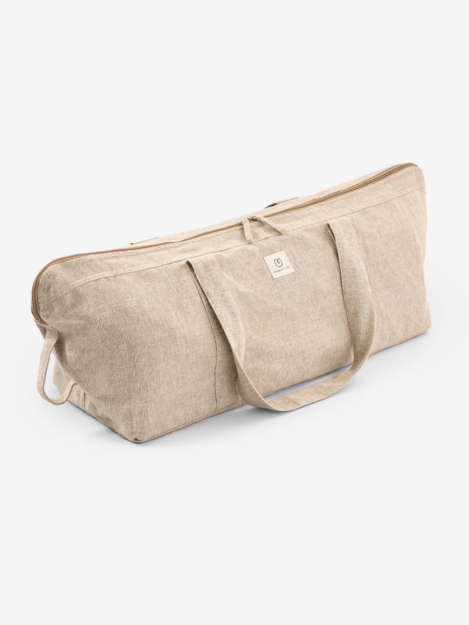 Yogamatters Hemp & Organic Cotton Carry All Kit Bag - Eco-Friendly Yoga Tote for Gym, Travel & Beach - Natural