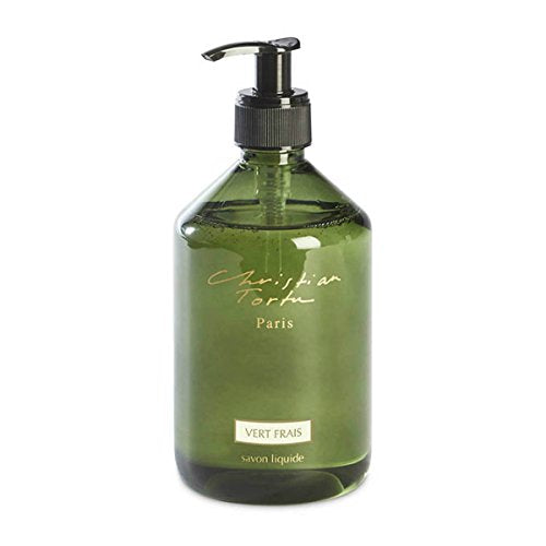 Christian Tortu Fresh Garden Liquid Soap - 16.9oz (500ml) Natural Hand Wash for Soft Skin | Perfect for Bathroom, Kitchen & Guest Soap Dispenser