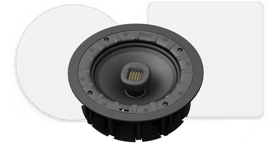 GoldenEar Invisa HTR 525 5.25 Inch Round In-Ceiling/In-Wall Speaker - Premium Home Theater & Surround Sound System for Living Room, Bedroom, and Office