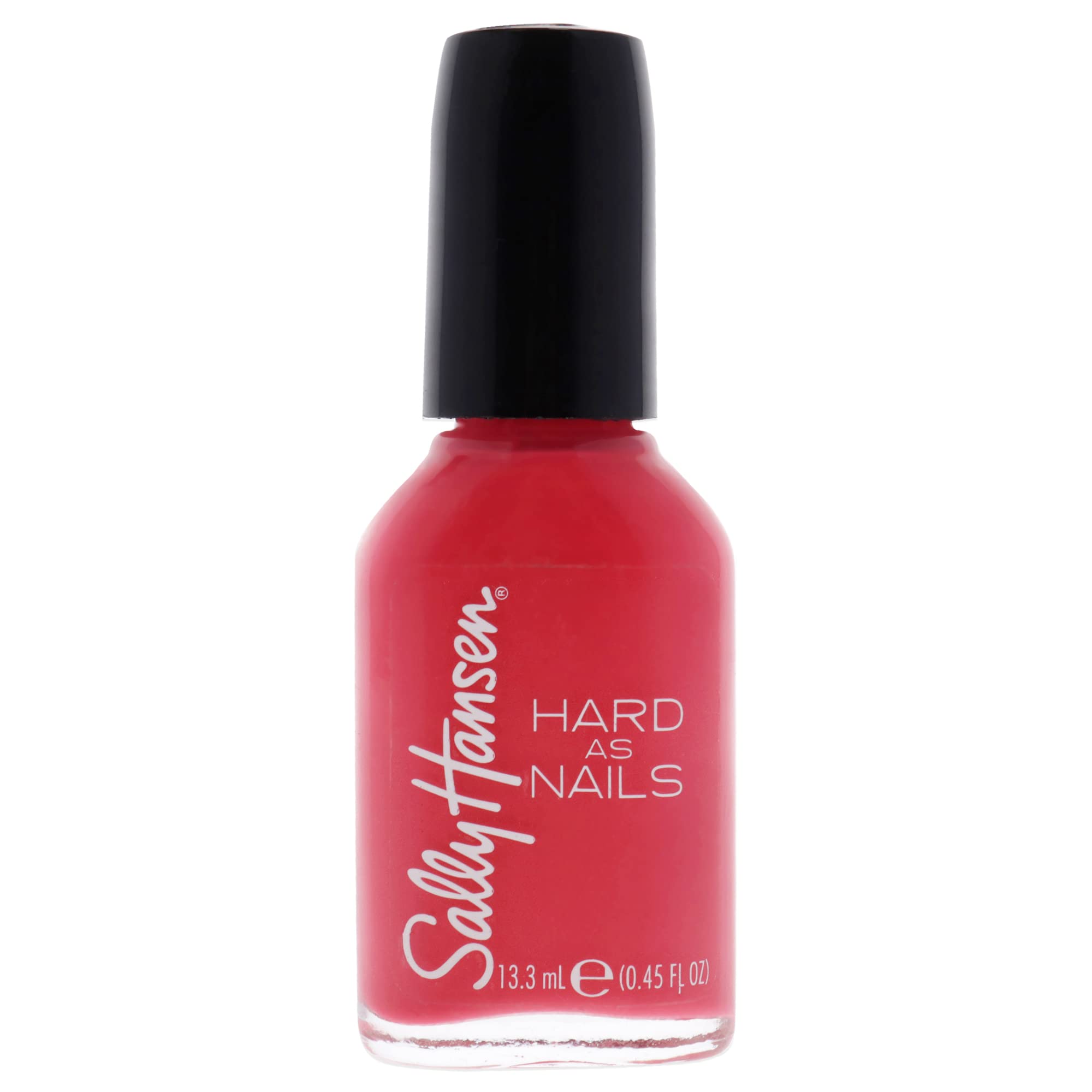 Sally Hansen Hard as Nails Nail Polish - Mighty Mango Orange, 0.45 fl oz, Strengthening & Long-Lasting Formula - Perfect for Manicures, Pedicures & Everyday Nail Care