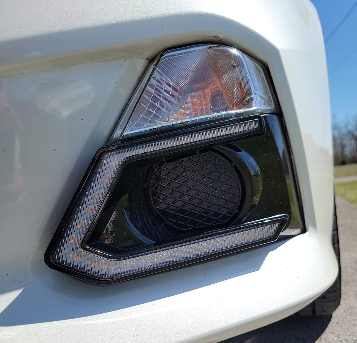 iJDMTOY OEM-Fit White/Amber Switchback LED Daytime Running Light Kit for 2019-2022 Nissan Altima - White DRL & Amber Turn Signal - Upgrade Your Car's Style & Safety for Day & Night Driving