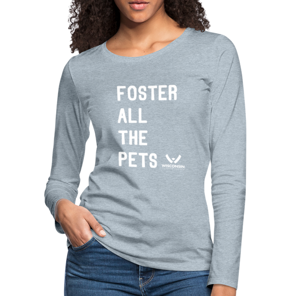 Premium Long Sleeve Contoured Pet Lover T-Shirt for Dog & Cat Owners - Comfortable Casual Wear for Vet Visits, Pet Adoption Days & Animal Shelter Volunteering