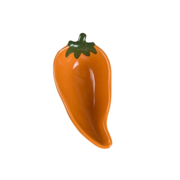 4-Piece Dipping Dish Bowl Set - Colorful Chile Peppers & Tangerine Design - Perfect for Sushi, Sauces, and Party Appetizers