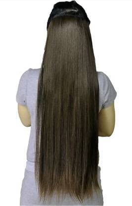 EASYOUNG 20 Inch Wig Hair Extensions for Women - Clip-in Human Hair Extensions for Volume & Length - Perfect for Parties, Weddings & Daily Styling