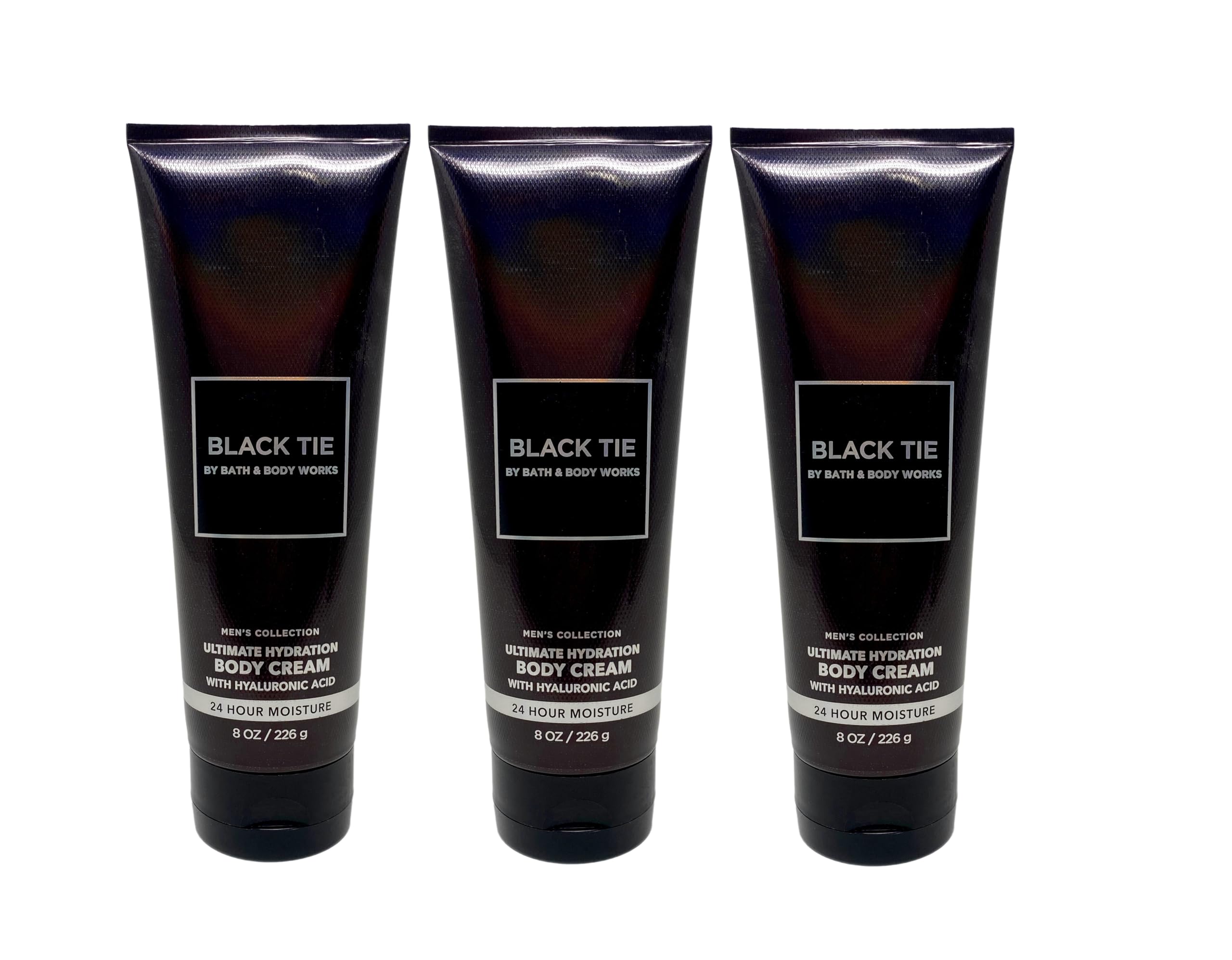 Black Tie Men's Body Cream Trio - Bath & Body Works Moisturizing Set for Men - Perfect for Gifts & Daily Skincare Routine