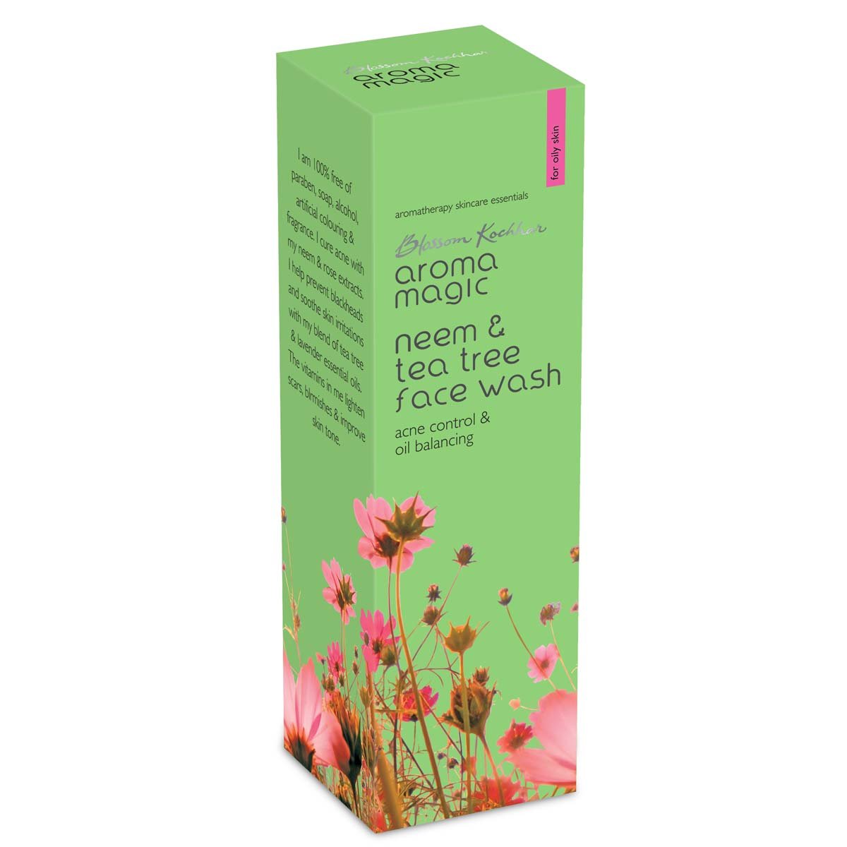 Aroma Magic Cucumber Sunscreen Lotion SPF 30 - 50ml & Neem Tea Tree Face Wash - 100ml | Daily Sun Protection & Acne-Fighting Skincare Routine for Oily & Sensitive Skin
