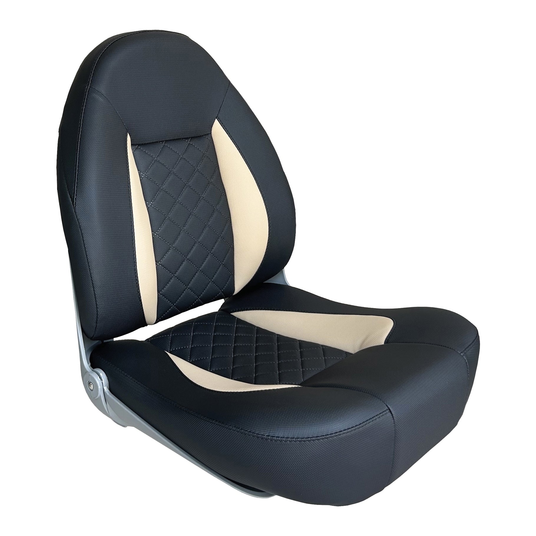 Axis Ranger Hi Back PRO Folding Seat - Black/Tan Hunting Chair for Outdoor Adventures, Camping & Fishing