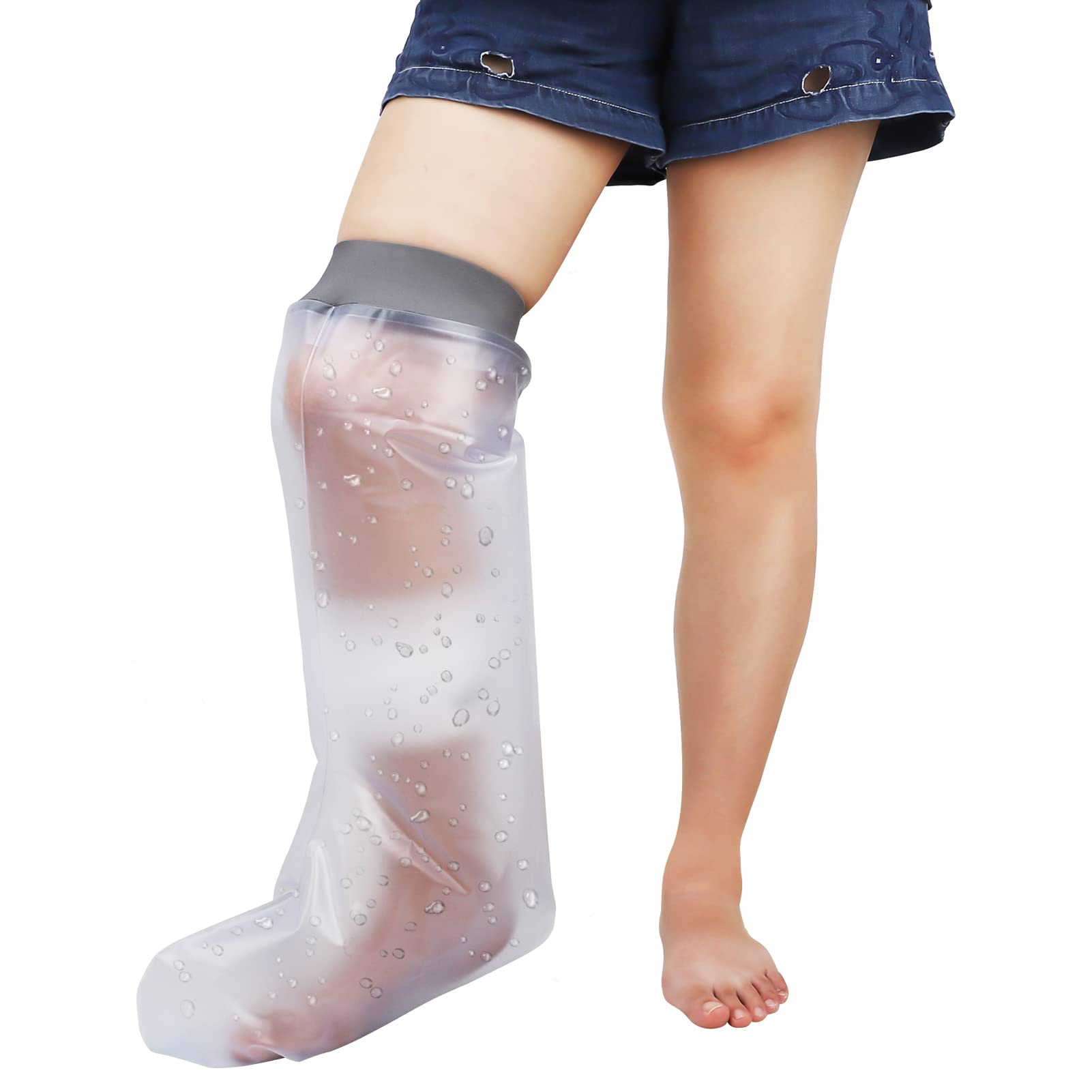 **Waterproof Leg Cast Cover for Shower & Bath – Reusable Watertight Seal Protector for Leg, Foot & Ankle – Keeps Wounds Dry, No Skin Marks – Ideal for Post-Surgery, Injury & Daily Hygiene**
