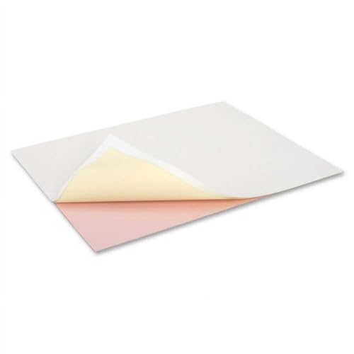 3-Part Straight 8.5 x 14, White/Canary/Pink (5910)