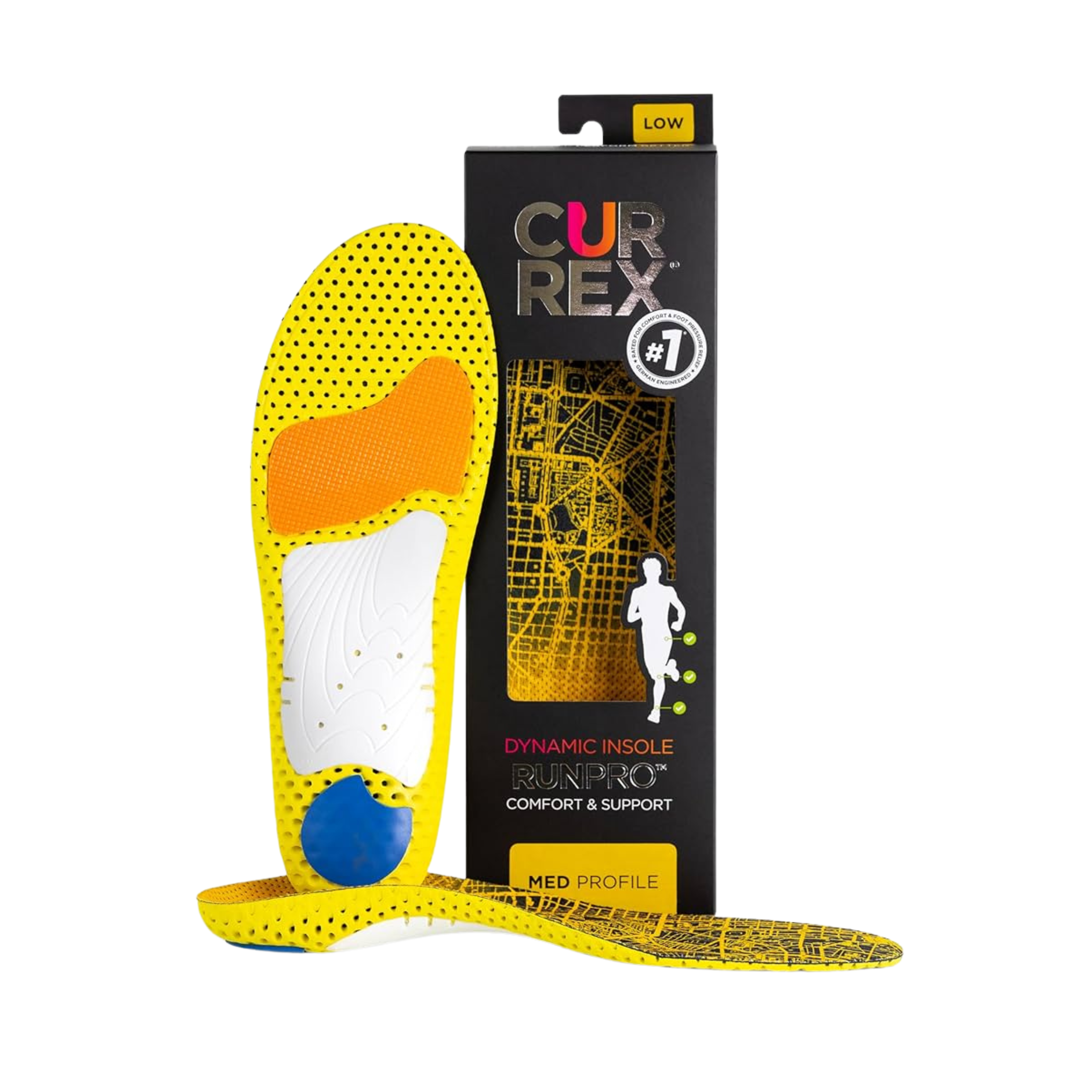 Unisex RunPro Medium Profile Yellow Running Shoes - Lightweight & Comfortable for Men & Women - Perfect for Jogging, Gym Workouts & Daily Wear