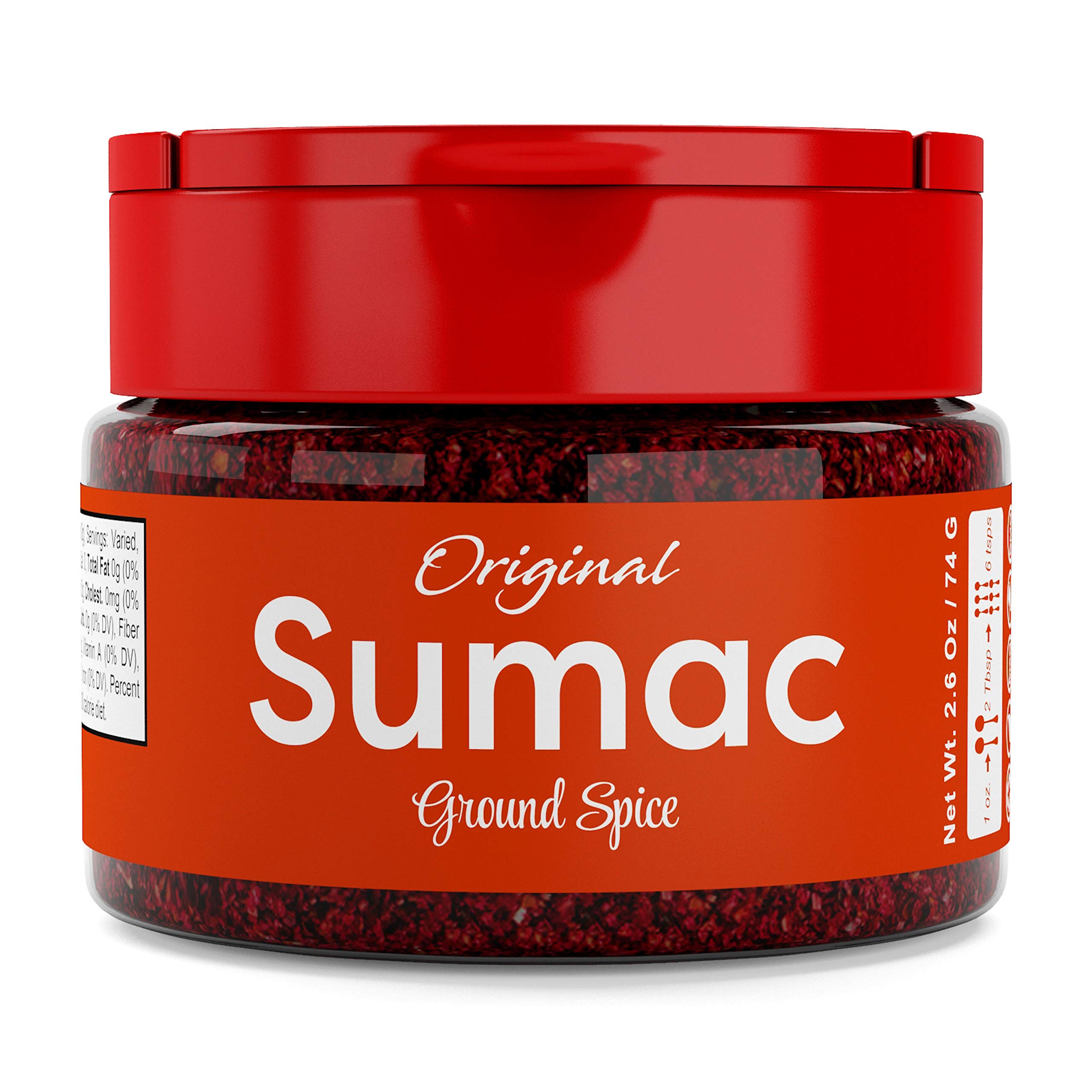 USimplySeason Sumac Spice Powder - 2.6oz (74g) | Authentic Middle Eastern Spice for Salads, Grilled Meats & Za'atar Seasoning | All-Natural, Gluten-Free & Non-GMO