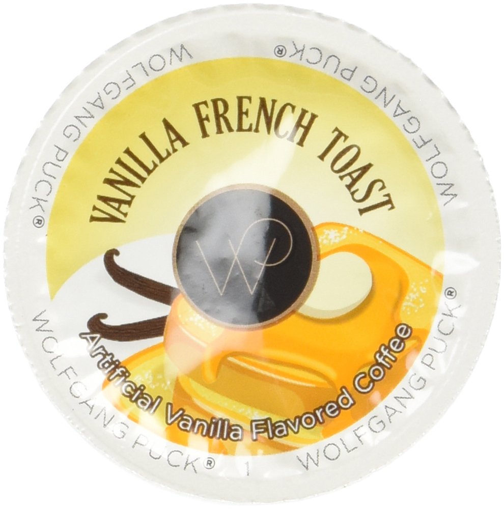 Wolfgang Puck Vanilla French Toast Coffee Cups - 24 Count | Premium Disposable Coffee Cups for Home, Office & Cafes | Perfect for Hot & Cold Beverages