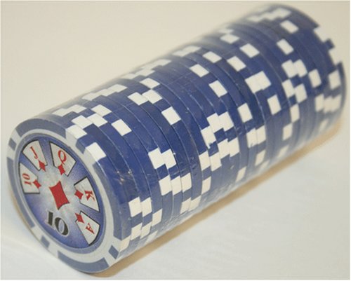 Brybelly 100-Piece $10 Hi Roller 14 Gram Poker Chips with Laser Graphics - Premium Casino Chips for Poker Nights, Home Games, and Casino-Themed Parties