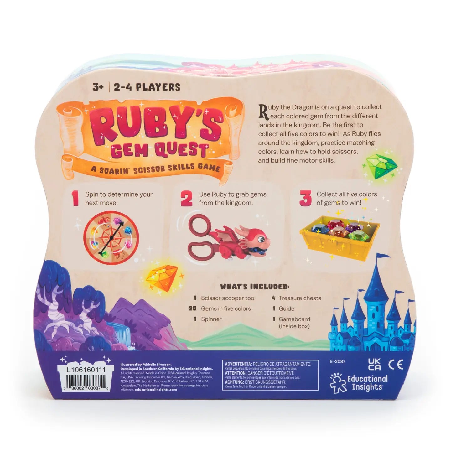 Ruby's Gem Quest - Fun Scissor Skills Game for Kids | Fine Motor Skills Activity | Perfect for Preschool & Kindergarten Learning