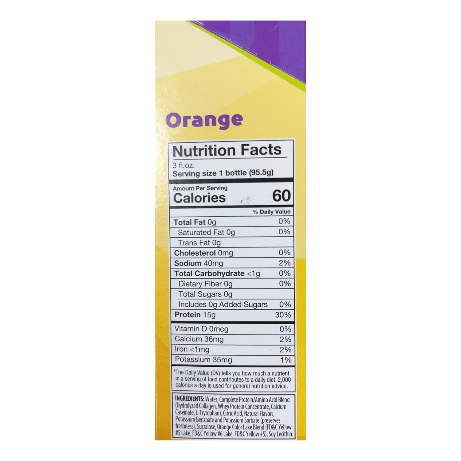Nutmeg State Nutrition HealthyWise Whey Protein & Collagen Shots - 15g Protein, Fat Free, Sugar Free, 3 Fl Oz (Orange, 48 Pack) | Post-Workout Recovery, Meal Replacement & Healthy Snack for Active Lifestyles