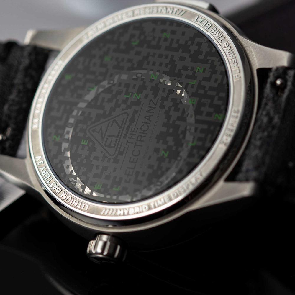 The Electricianz Hybrid E Code Watch - 43mm Stainless Steel Smartwatch for Men | Waterproof & Durable | Perfect for Outdoor Adventures, Work & Daily Wear