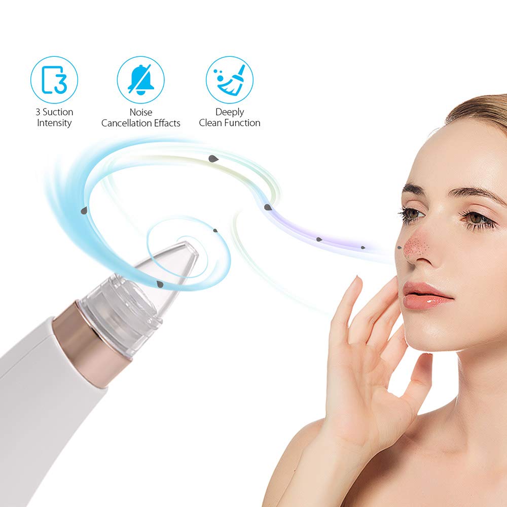 Blackhead Remover Vacuum - Electric Facial Pore Cleaner with LED Display, Comedone Extractor Kit for Deep Cleansing - Perfect for Acne Treatment & Skin Care at Home
