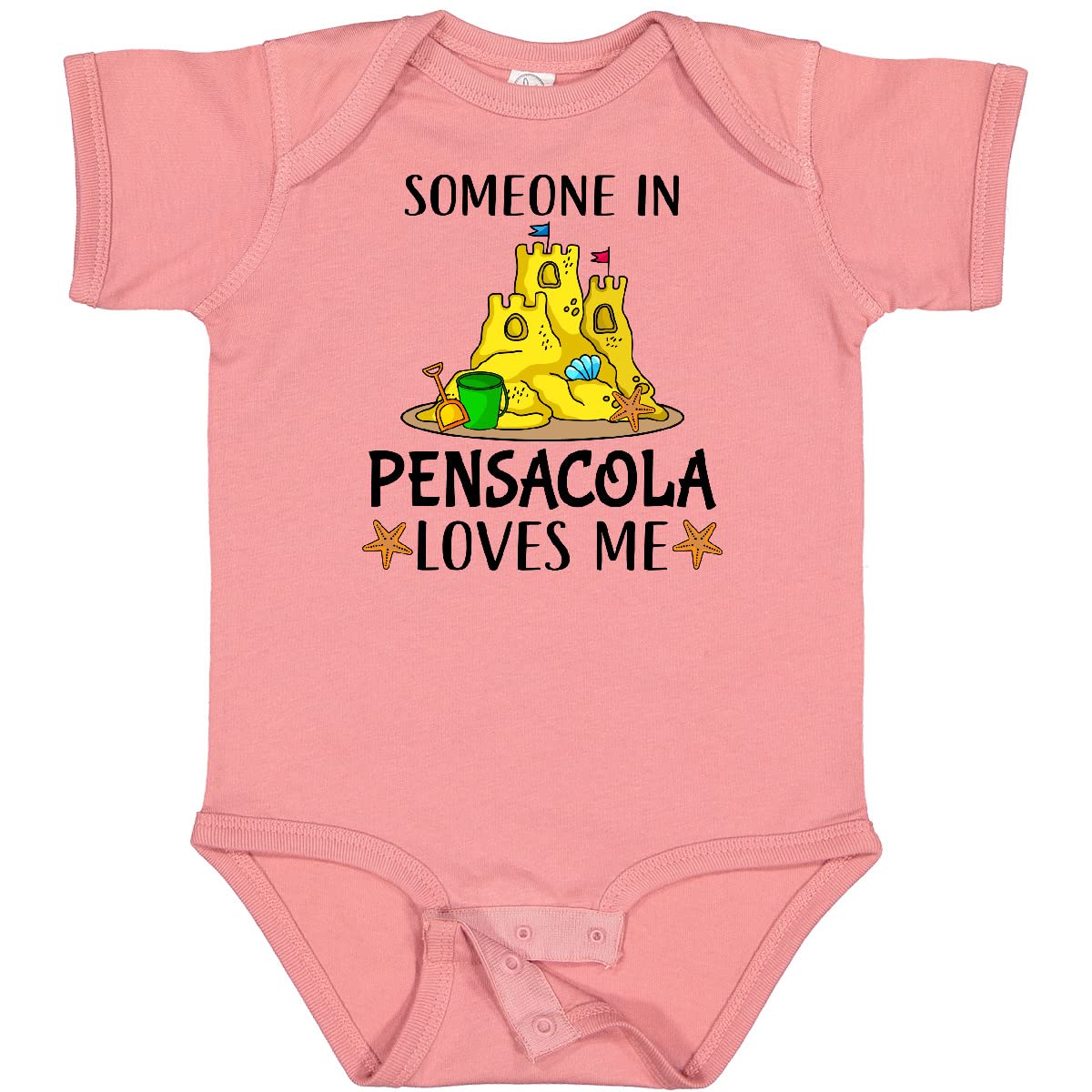 Inktastic 'Someone in Pensacola Loves Me' Beach Vacation Baby Bodysuit - Cute Florida-Themed Outfit for Infants, Toddler Beachwear, Family Vacation Gift Idea