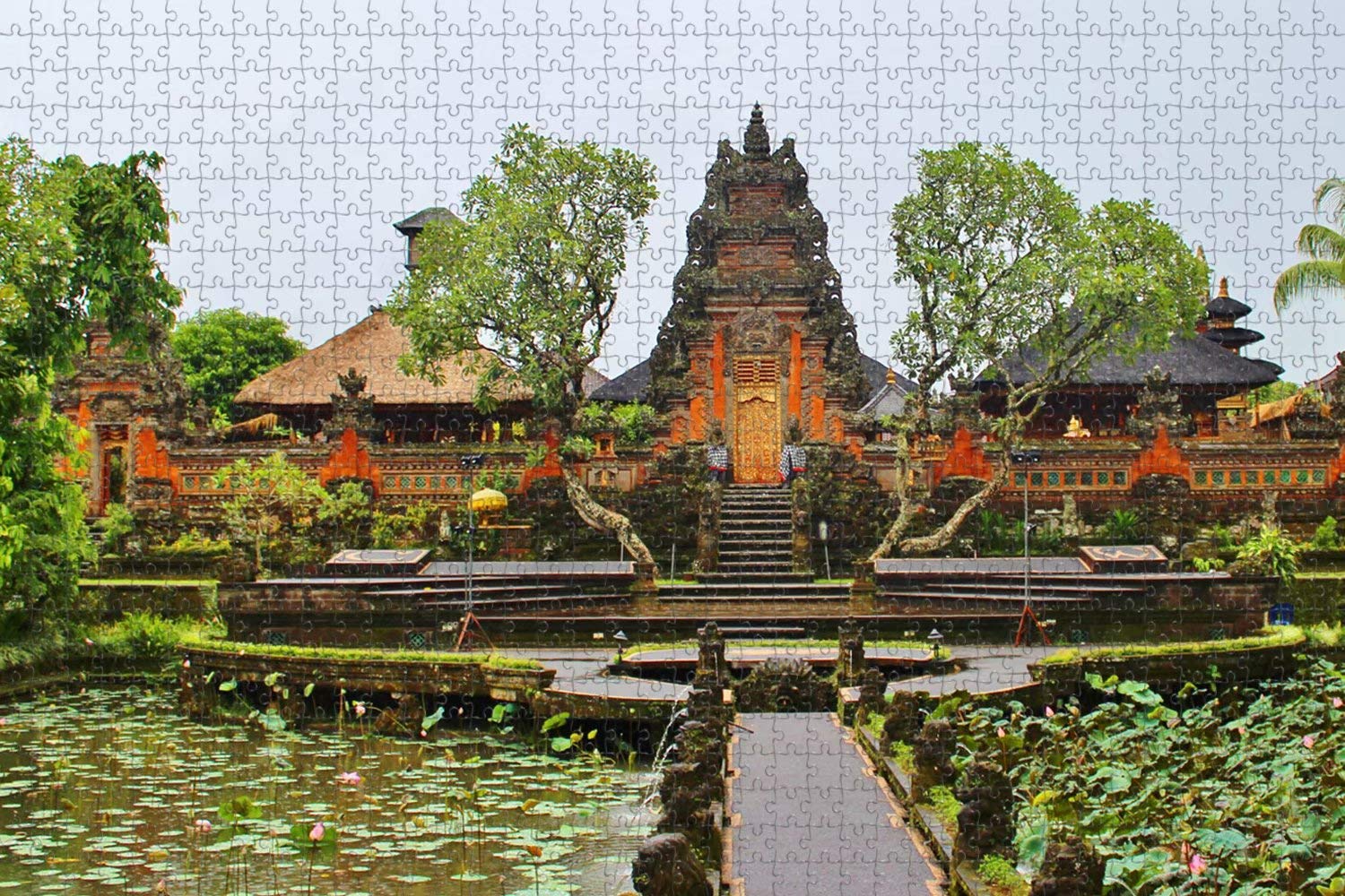 1000-Piece Jigsaw Puzzle for Adults - Beautiful Denpasar Bali Indonesia Landscape - Challenging Travel Souvenir Puzzle for Home Decor & Relaxation
