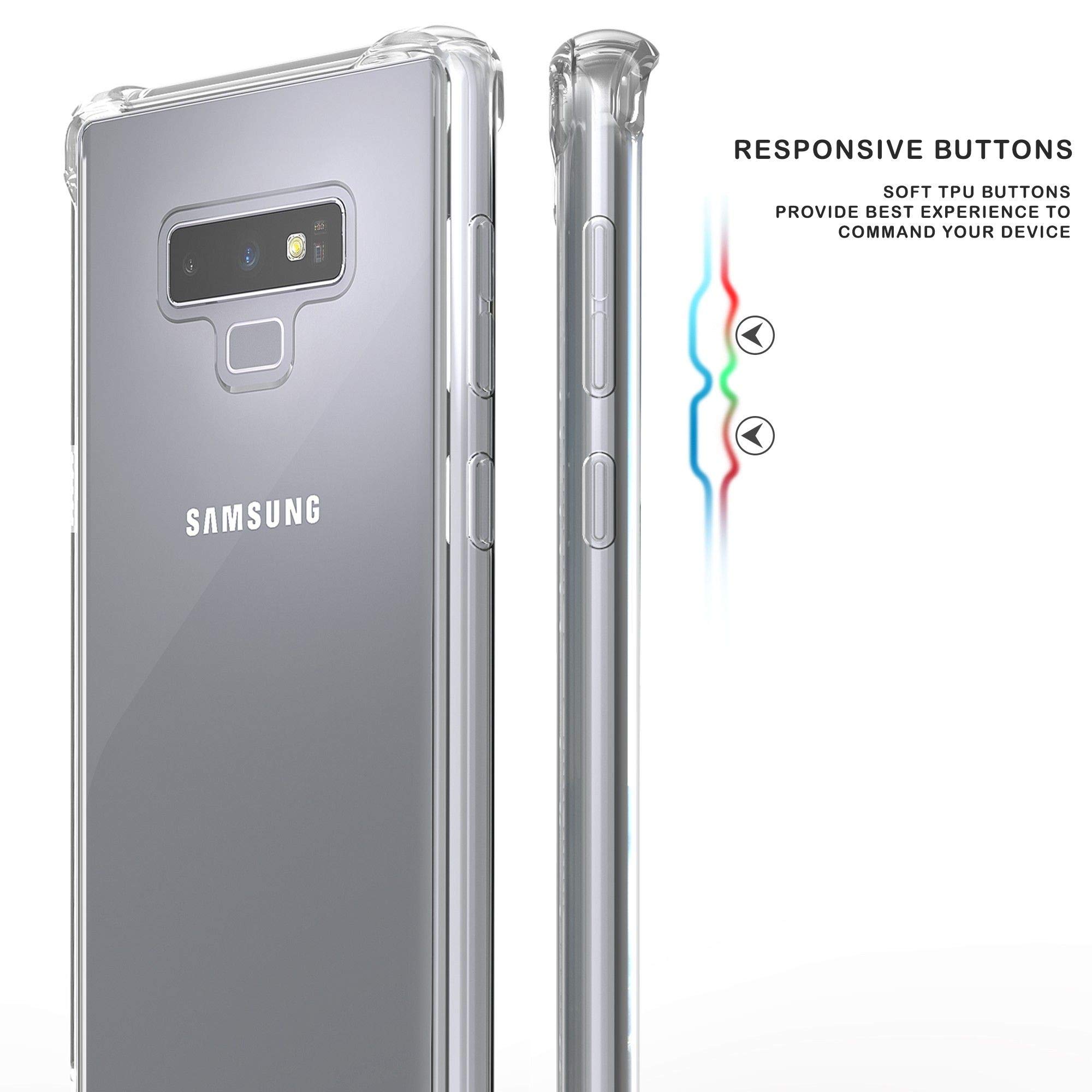 Shockproof Hybrid Slim Case with Air Pocket Corners for Samsung Galaxy Note 9 - Hot Air Balloons Design | Protective Phone Cover for Everyday Use, Travel & Outdoor Activities