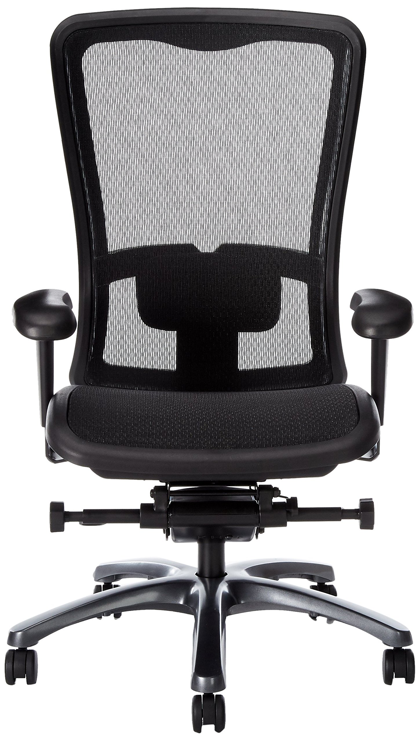 Office Star ProGrid High Back Breathable Mesh Office Chair with Adjustable Lumbar Support - Ergonomic Manager's Task Chair for Home & Business Use - Black
