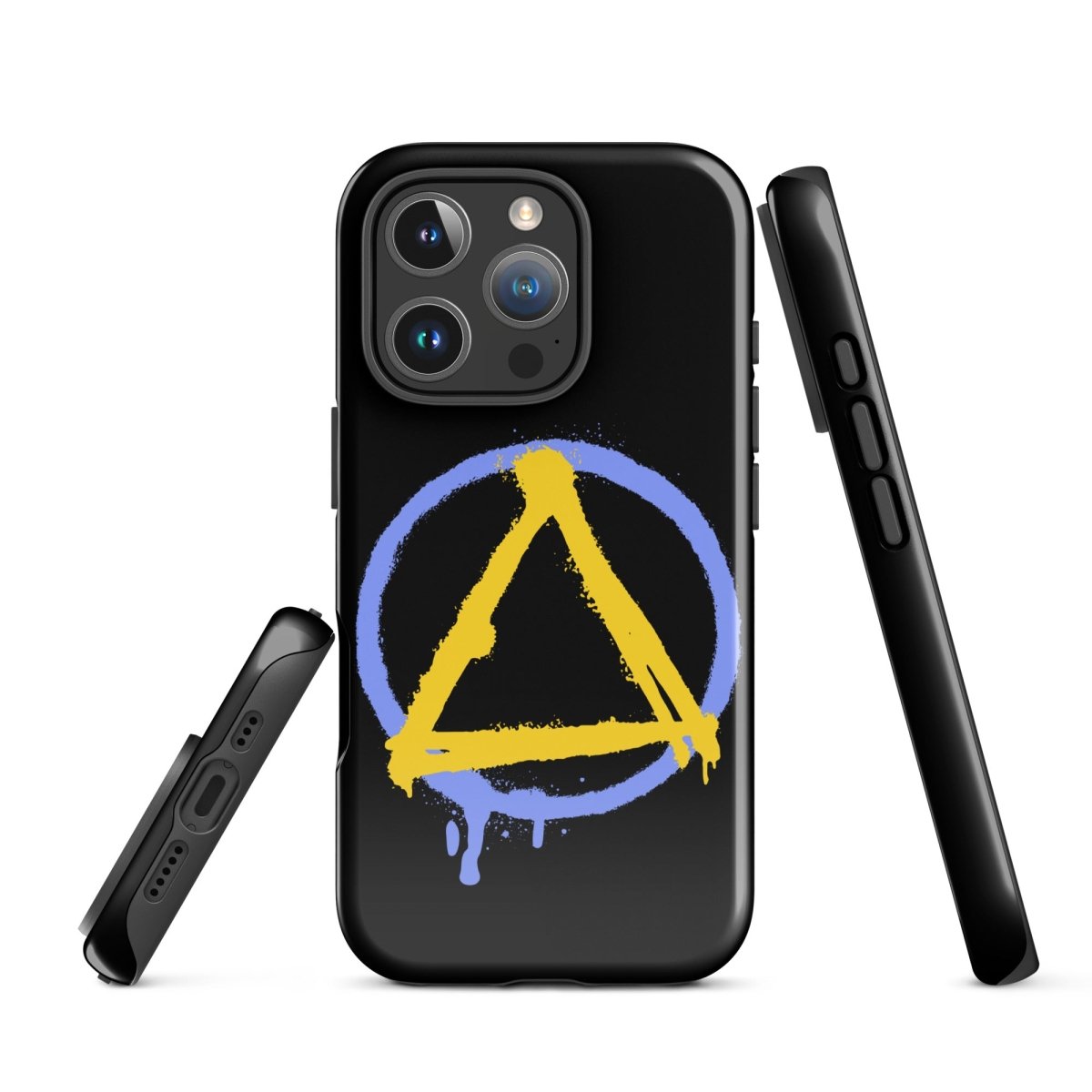 Sober Symbol Durable Shockproof iPhone Case - Protective Cover for iPhone 14/13/12/11 Pro Max XR XS - Slim Fit Anti-Scratch Phone Case for Everyday Use & Outdoor Activities