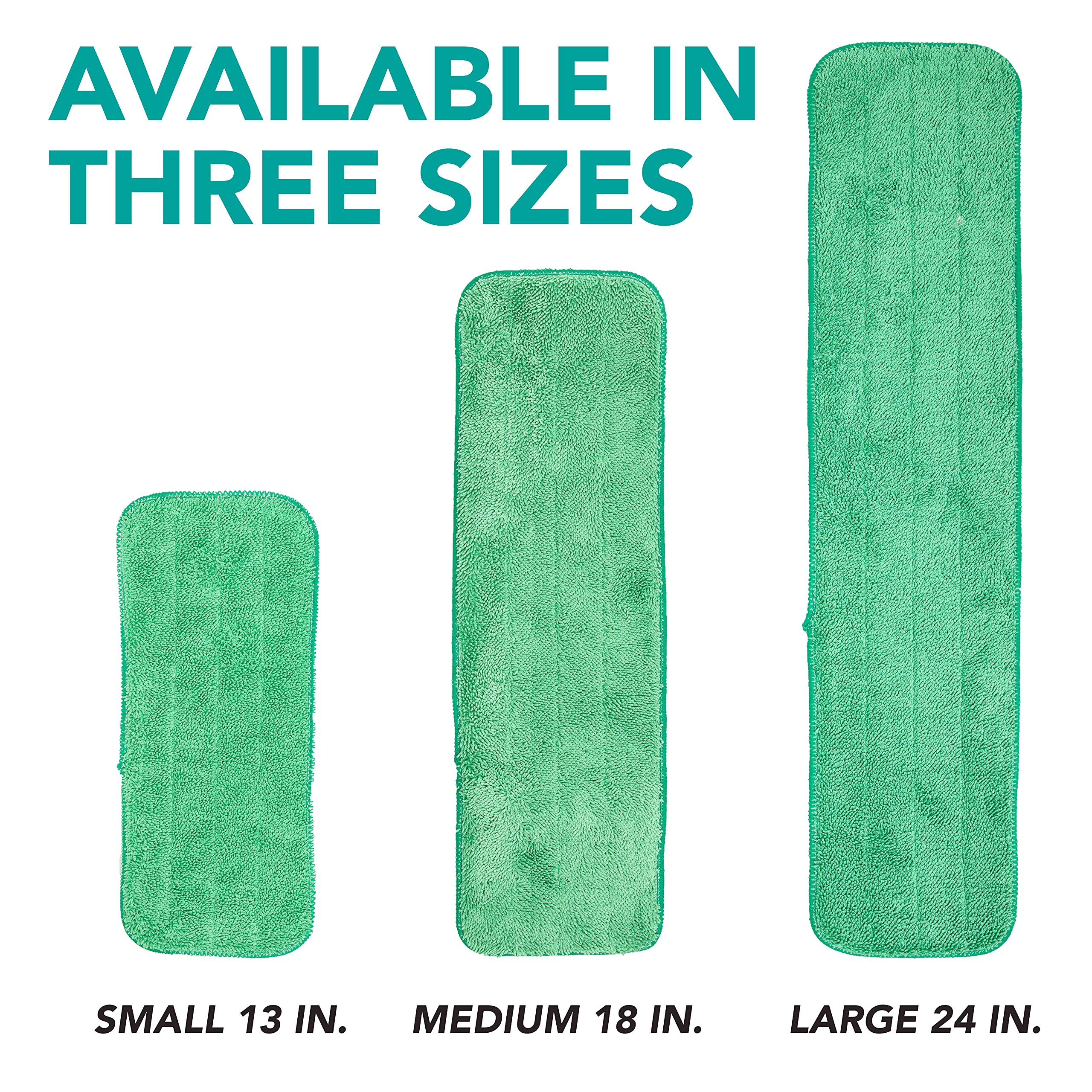 **Arkwright Spray Mop Replacement Pads - 120-Pack Bulk Microfiber Refill Pads for Wet & Dry Floor Cleaning | Compatible with Bona, Rubbermaid & Most Mop Heads | 13-Inch Green Pads for Home, Office & Commercial Use**