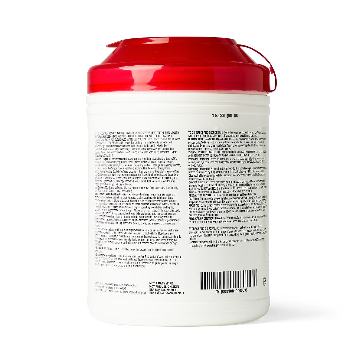 Sani-Cloth Plus Germicidal Disinfectant Wipes | Kills 99.9% of Germs & Viruses | Hospital-Grade Cleaning for Home, Office & Healthcare Facilities | EPA-Registered Surface Disinfectant