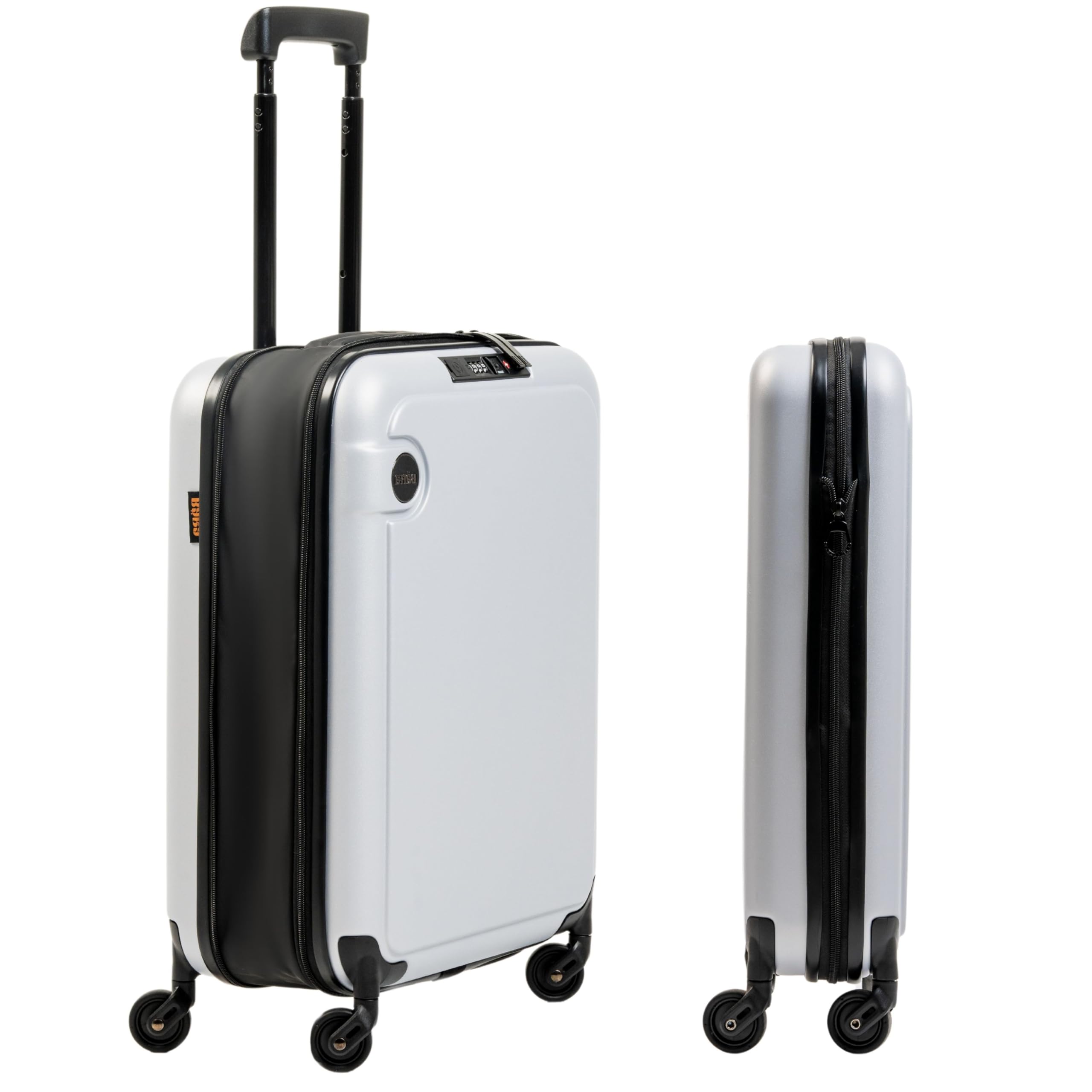 BARA 20-Inch Hardside Expandable Carry On Luggage with 360° Spinner Wheels & TSA Lock | Durable USB Charging Suitcase for Travel | Airline Approved Carry-On Bag for Domestic & International Flights (Silver) - Perfect for Business Trips & Weekend Getaways