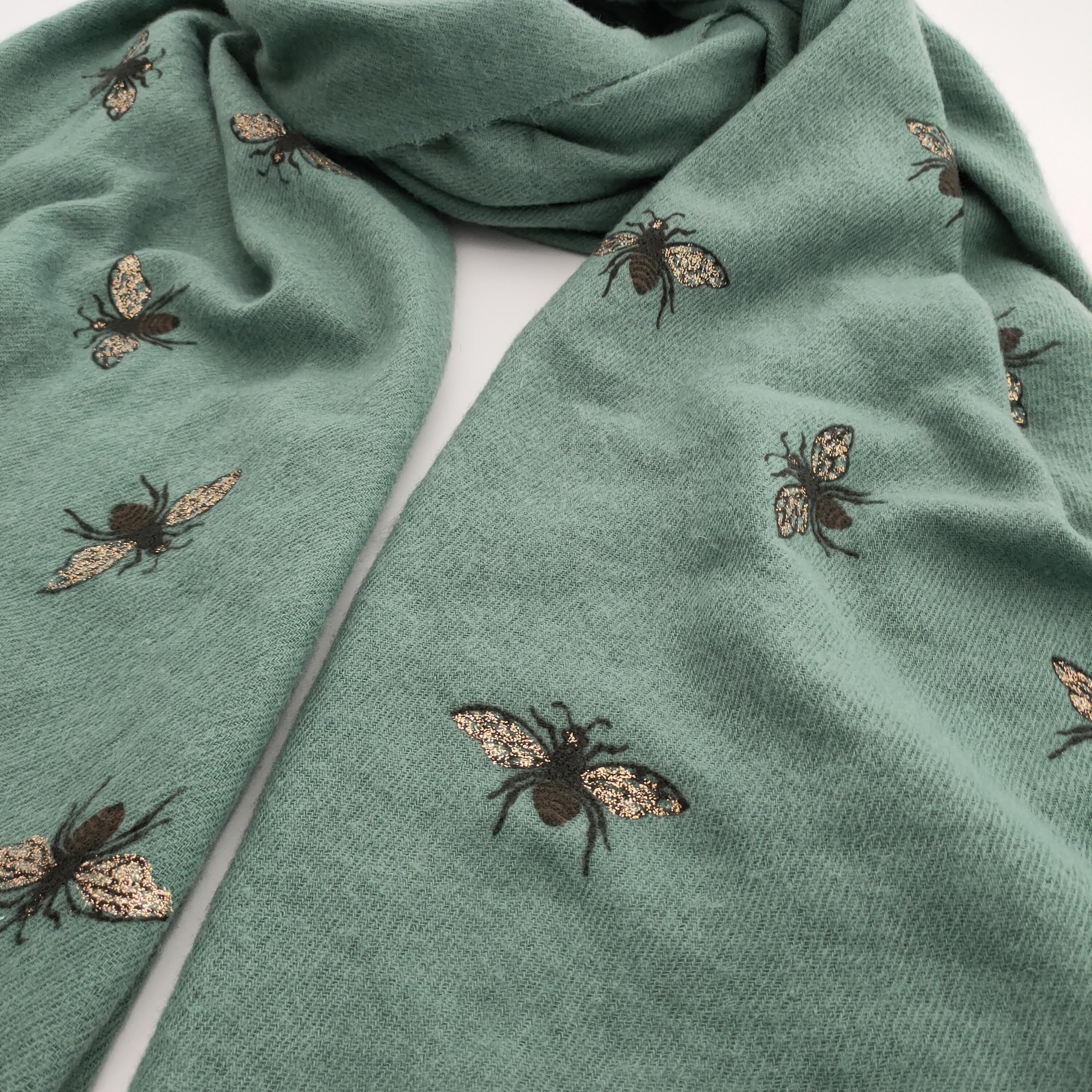 Remo Glitter Bee Pashmina Style Scarf - Elegant Sparkling Shawl for Women, Perfect for Parties, Weddings & Evening Events